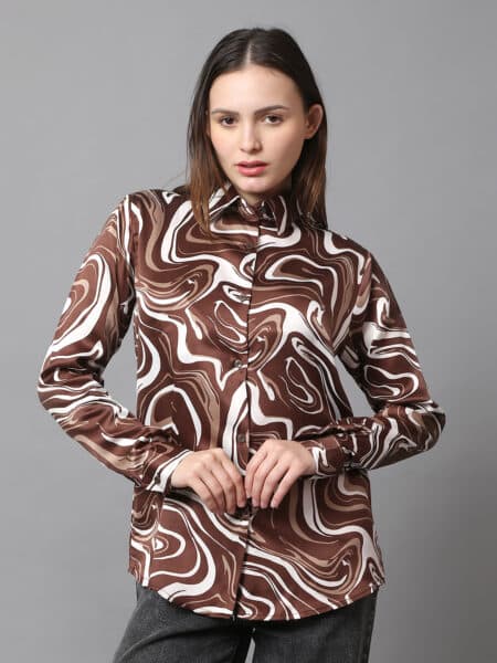 Women's Striped Printed Shirt - Divilush - Elevate Your Style